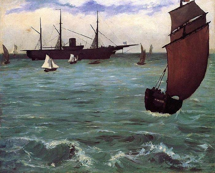 Edouard Manet Kearsarge at Bologne oil painting picture